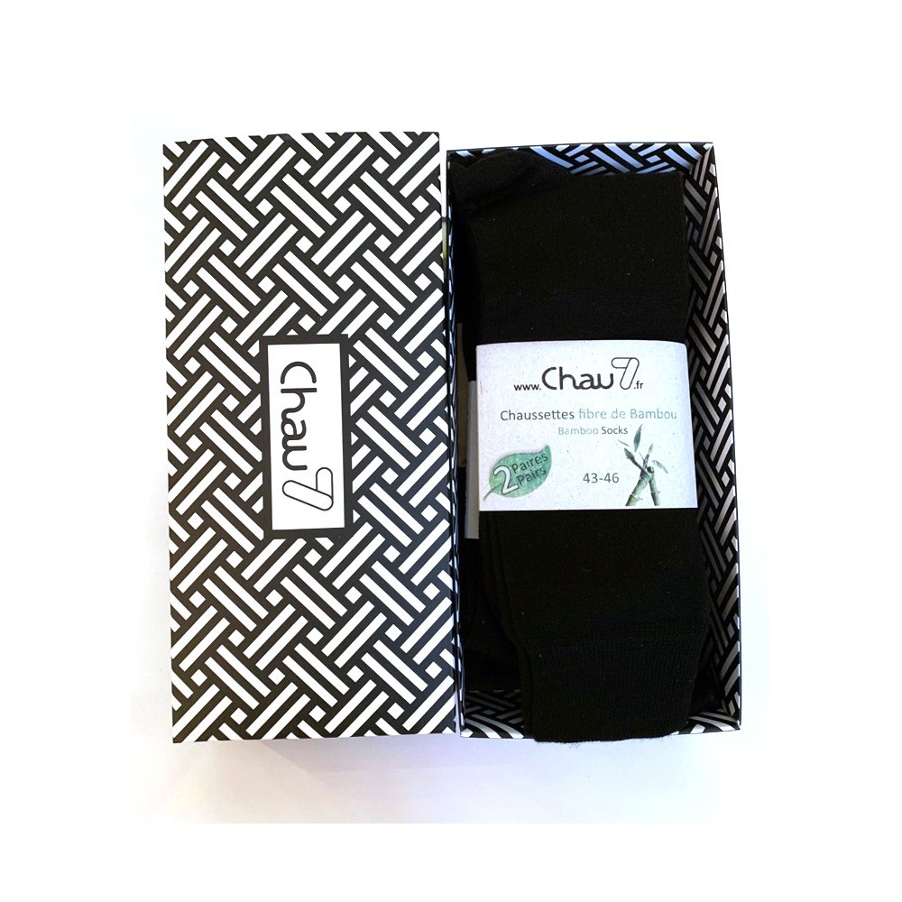 Chaussettes noir pour homme - coffret Men in black