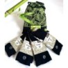 chaussettes confort plus bambou non comprimante noir gros mollet