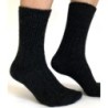 chaussettes sans elastique en laine noir