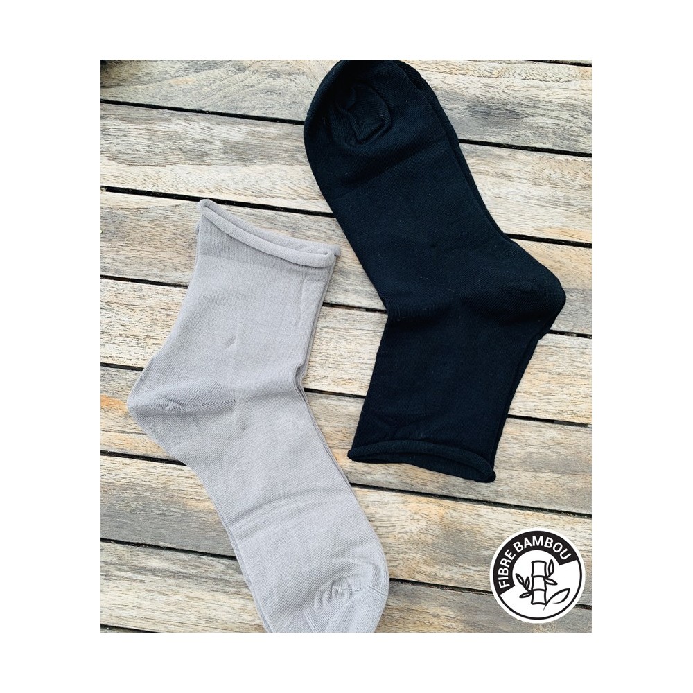 Chaussettes femme en coton doux et bord souple - Flambloyant