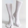 chaussettes doigt orteil coton blanc bio