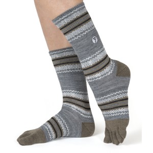 chaussettes femme 5 doigt pied laine merinos