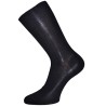 chaussettes fil écosse noir bio cotelé