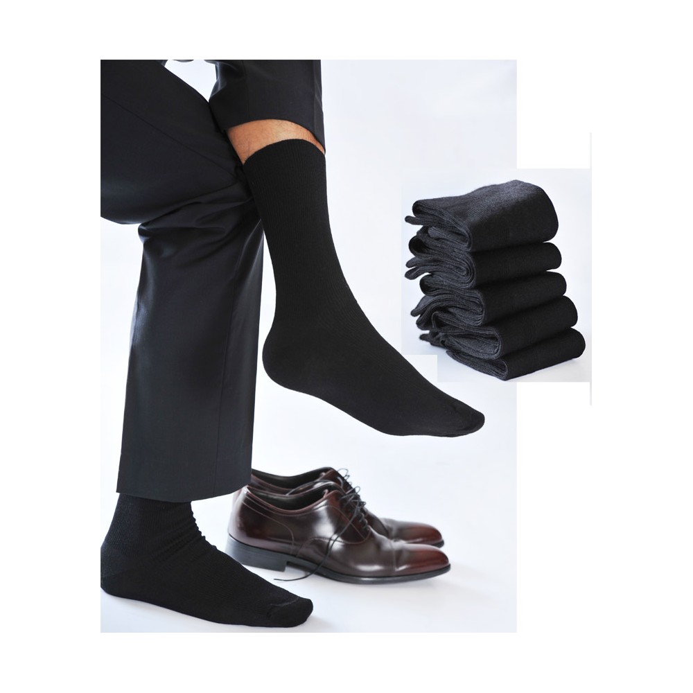 Chaussettes noires Homme en Laine