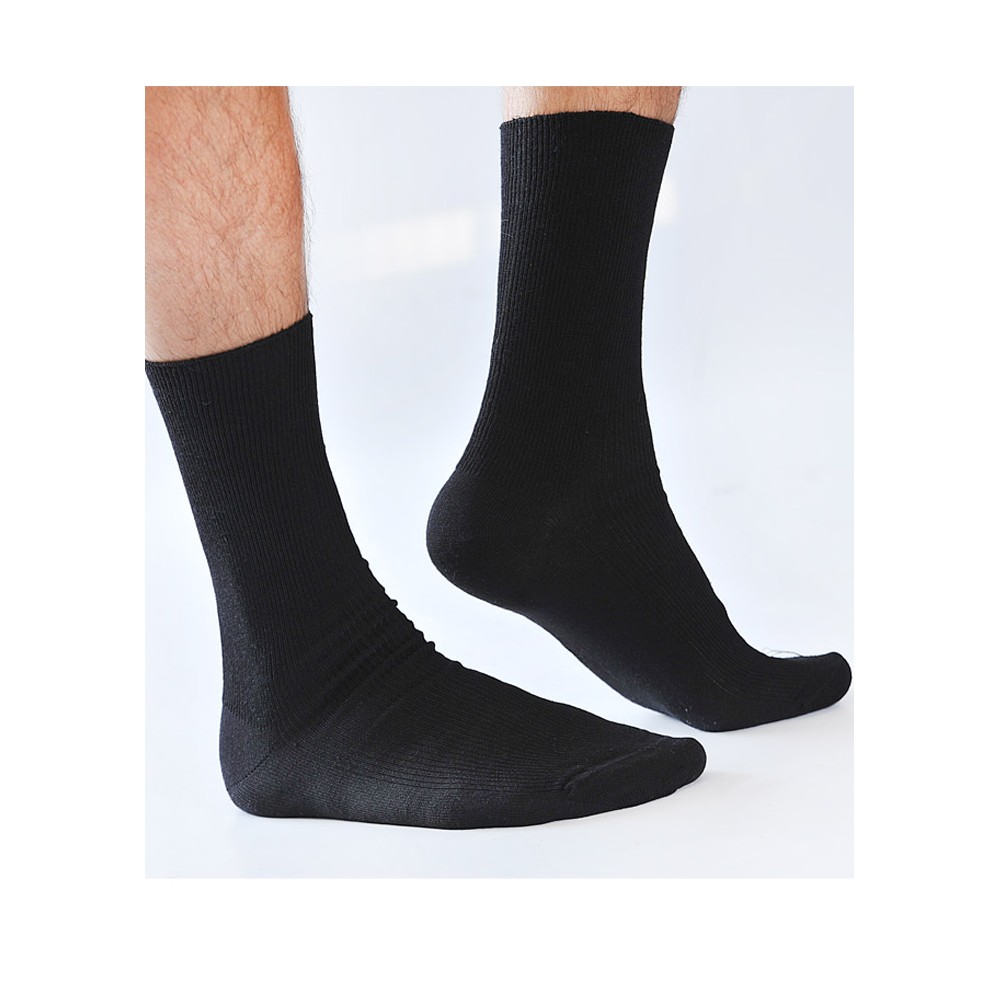 Chaussettes sans elastiques en laine pour homme