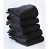 chaussettes sans élastique coton noir lot de 5 paires