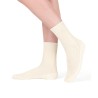 chaussettes 100 coton pur coton bio ecru sans coutures