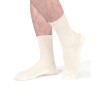 chaussettes 100 coton pur coton bio écru homme anti transpiration