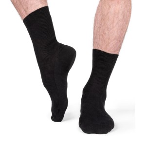 chaussettes 100 coton pur coton bio noir pour homme
