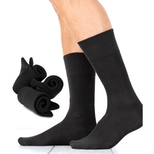 chaussettes modal homme 8 paires noires