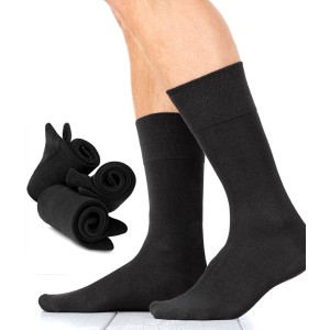 chaussettes modal anti-bacterien fibre de bois naturel noir