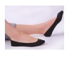 soquette invisibles protege pied femme chaussettes mini coton black socks
