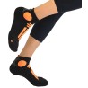 marrathon socks chaussette sport course running marrathon orange femme