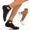 marrathon socks chaussette sport course running marrathon noir et vert pour homme