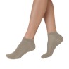 chaussettes soquette en bambou  femme beige