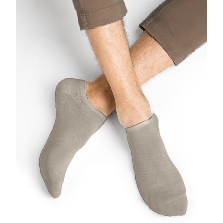 chaussettes soquette en bambou  homme beige