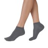 chaussettes soquette en bambou  femme grise