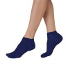 chaussettes soquette en bambou  femme marine