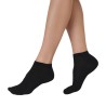 chaussettes soquette en bambou  femme noir