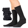 chaussettes modal homme 8 paires noires