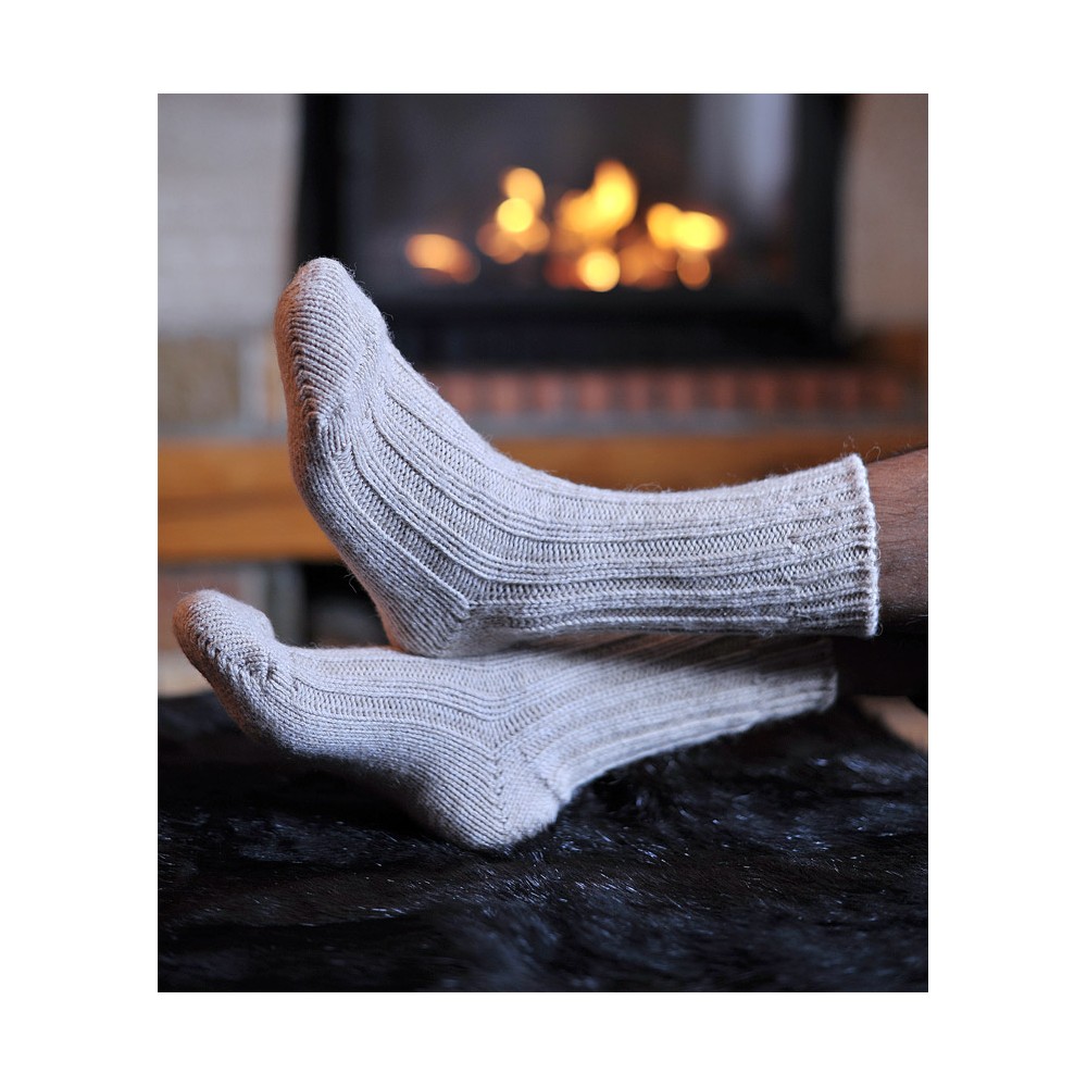 Paires chaussettes d'hiver épaisse en laine d'Alpaga motif flocon (x24) -  Grossiste France - Grossiste en ligne