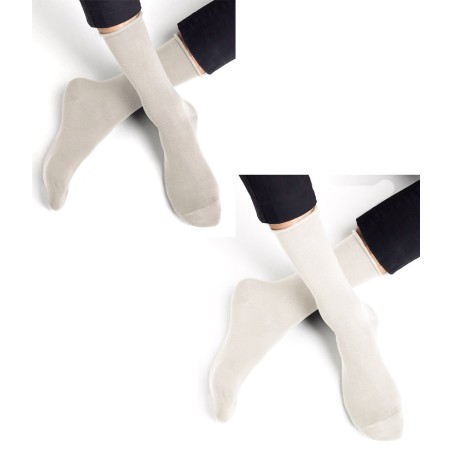 Chaussettes bambou Bord roulé