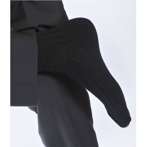 chaussettes homme noir laine douce qui pique pas