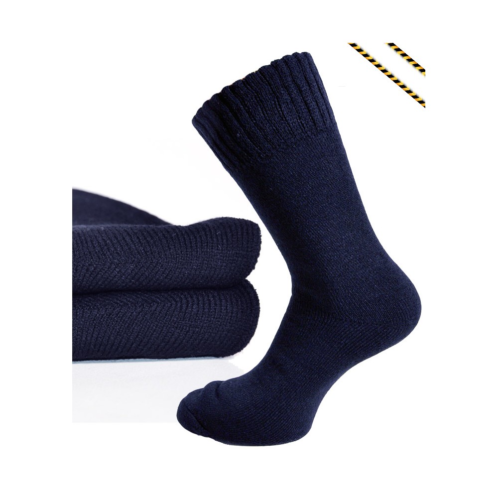 Chaussettes Laine de Ski homme Noir - Chaussettes homme fabriquées