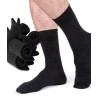 chaussette homme en coton noir sans coutures
