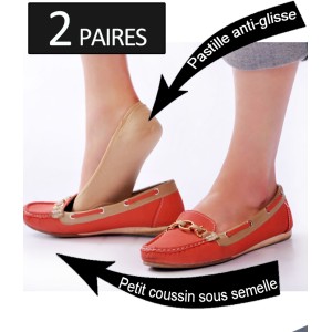 Chaussettes invisibles confort antiglisse
