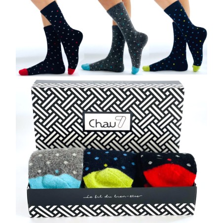 Chaussettes en Laine Angora pour Femme - Confort Douceur et Élégance