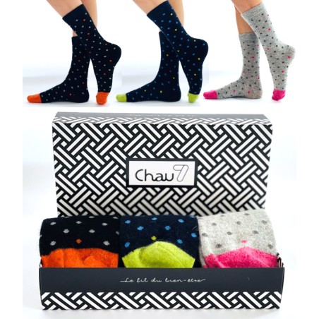 Chaussettes Laine Angora femme