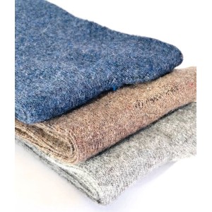 coffret chaussettes homme en laine cachemire bleu marine 3 paires