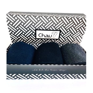 chaussette laine cachemire soie jacquard