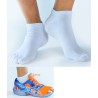chaussettes en coolmax sport chaussette courte a doigt blanc
