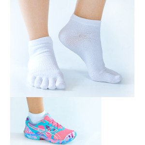 chaussettes en coolmax sport chaussette courte a doigt