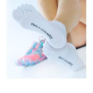 chaussettes en coolmax sport chaussette courte a doigt femme