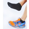 chaussettes en coolmax sport chaussette courte a doigt noir et confort