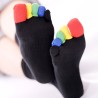 Chaussettes avec doigts coton bio doigt couleur