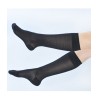 Chaussettes Hautes 100% Soie Naturelle noir