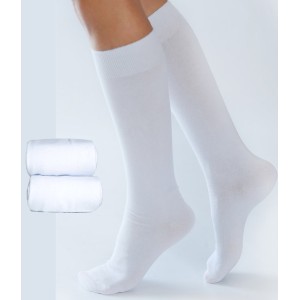 Chaussettes mi-bas Coton Bio blanc