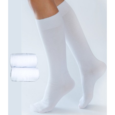 Les chaussettes basses unies en coton BIO | Blanc neige