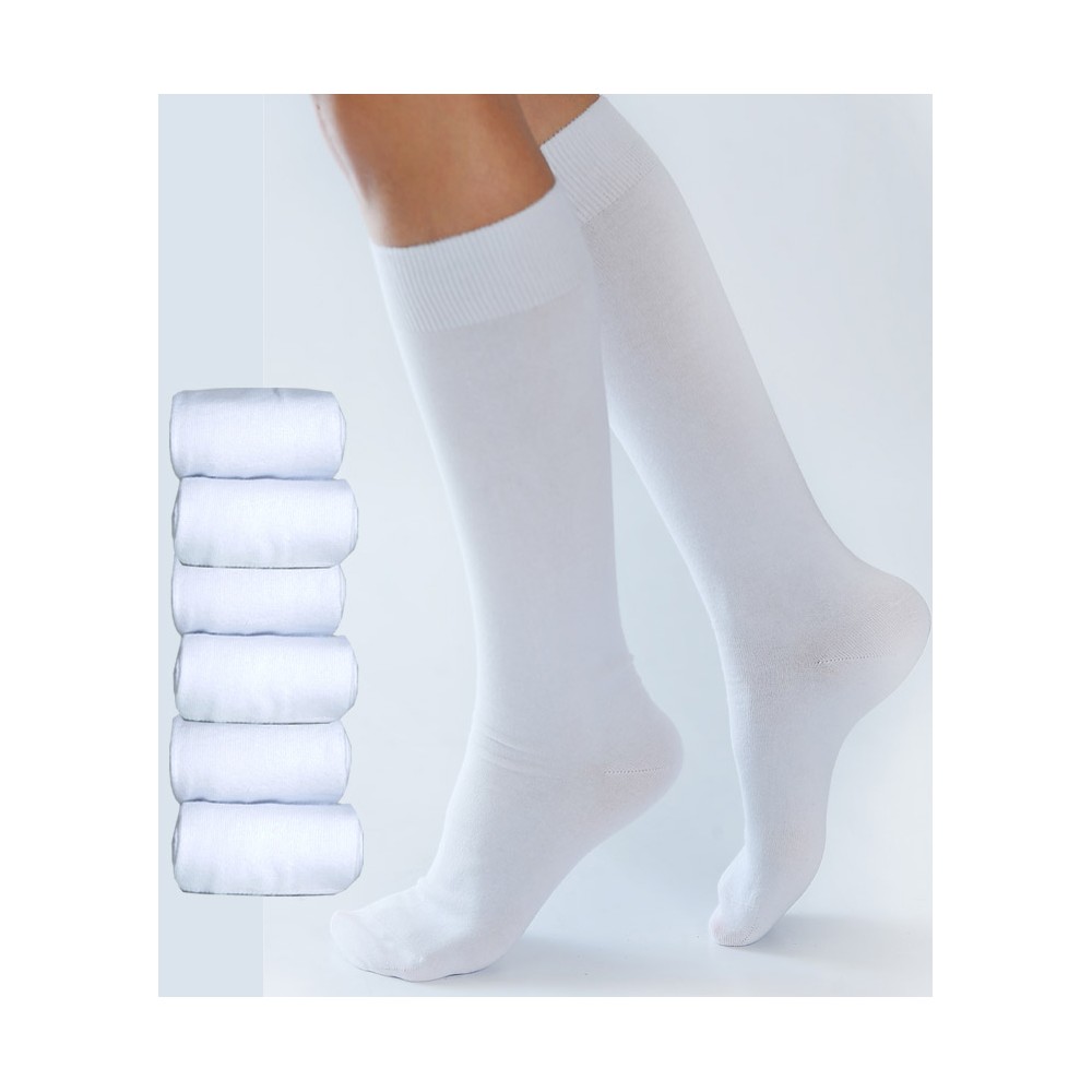 Chaussettes mi-hautes en coton