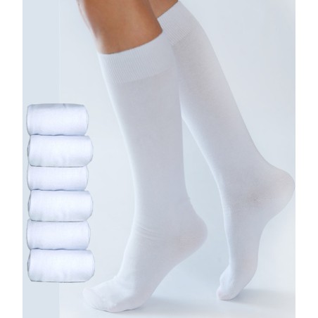 Chaussettes mi-bas Coton Bio blanc