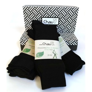 chaussette en coffret men in black chaussettes noire pour homme