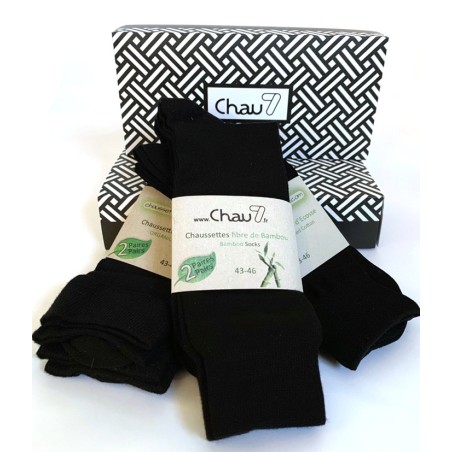 Chaussettes noir pour homme - coffret Men in black