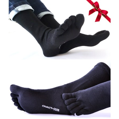 Coffret 2 paires Chaussettes Soie et Bambou