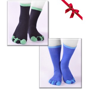 Coffret cadeau Chaussettes doigts Coton Bio