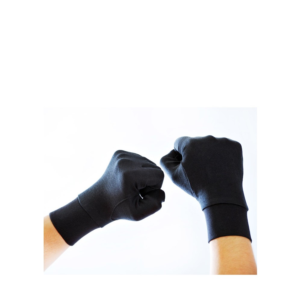 Gants 100% soie, naturelle, isolante et fine.