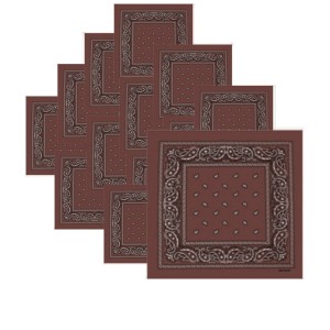 Lot de 12 bandanas identiques